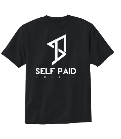 Black Self Paid Logo Tee