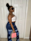 Flare Patch Jeans