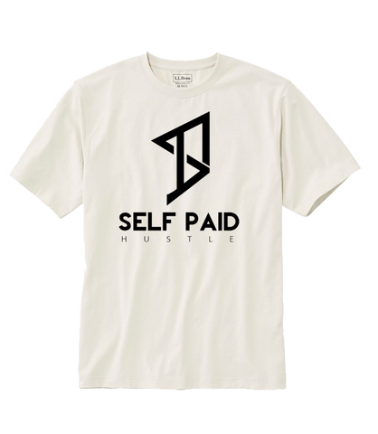 White Self Paid Logo Tee