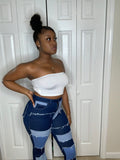 Flare Patch Jeans