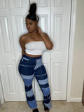 Flare Patch Jeans