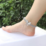 CZ Butterfly Anklets