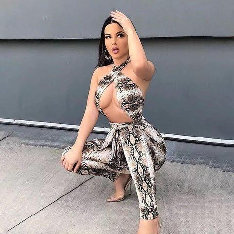 Snakeskin jumpsuit