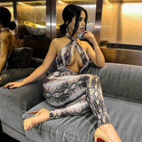 Snakeskin jumpsuit