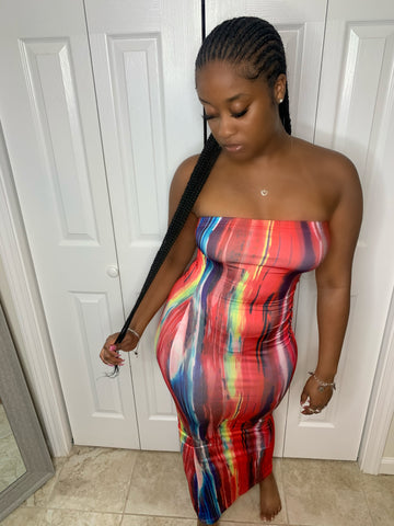 Snatch Me Up Tube Top Dress