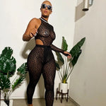 Black Leopard One Sleeve Bodysuit