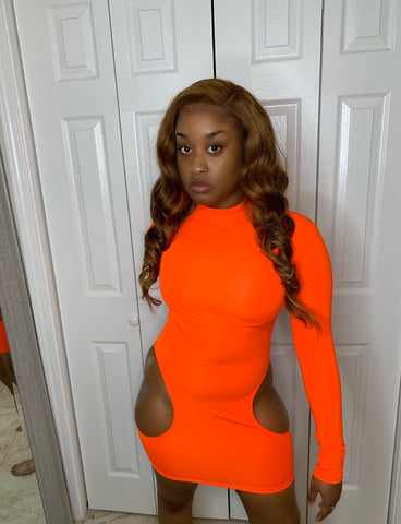 Women Fluorescent Color Dress