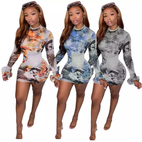 Fashion Long sleeve Dress